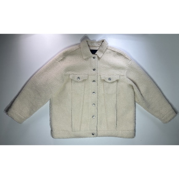American Eagle Outfitters Other - American Eagle Outfitters‎ Lined Faux Sherpa Trucker Jacket Size Large